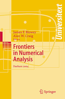 Kartonierter Einband Frontiers of Numerical Analysis von 