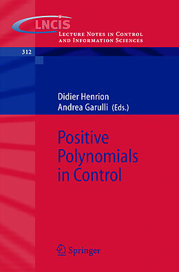 Kartonierter Einband Positive Polynomials in Control von 