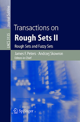 Kartonierter Einband Transactions on Rough Sets II von 