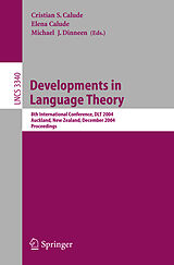 Kartonierter Einband Developments in Language Theory von 