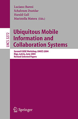 Kartonierter Einband Ubiquitous Mobile Information and Collaboration Systems von 