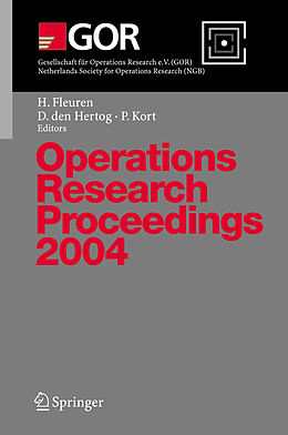 Kartonierter Einband Operations Research Proceedings 2004 von 
