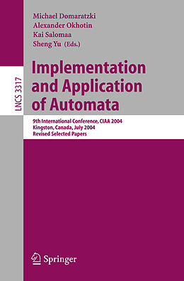 Kartonierter Einband Implementation and Application of Automata von 
