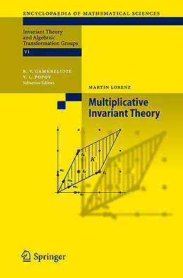 Fester Einband Multiplicative Invariant Theory von Martin Lorenz