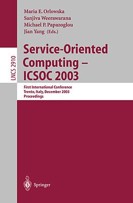 E-Book (pdf) Service-Oriented Computing -- ICSOC 2003 von 