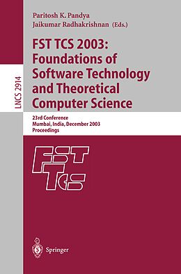 E-Book (pdf) FST TCS 2003: Foundations of Software Technology and Theoretical Computer Science von 