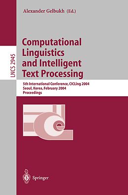E-Book (pdf) Computational Linguistics and Intelligent Text Processing von 