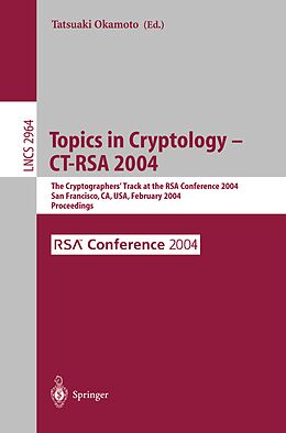 eBook (pdf) Topics in Cryptology -- CT-RSA 2004 de 