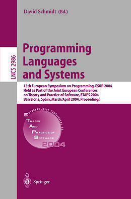 eBook (pdf) Programming Languages and Systems de 