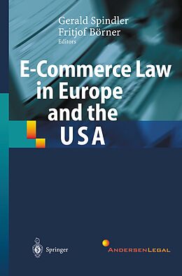 eBook (pdf) E-Commerce Law in Europe and the USA de 