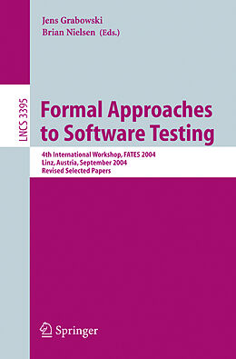 Kartonierter Einband Formal Approaches to Software Testing von 