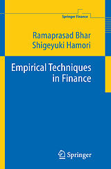 Livre Relié Empirical Techniques in Finance de Shigeyuki Hamori, Ramaprasad Bhar