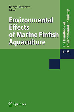 Couverture cartonnée Environmental Effects of Marine Finfish Aquaculture de 