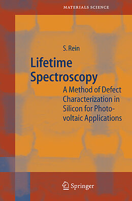 Fester Einband Lifetime Spectroscopy von Stefan Rein