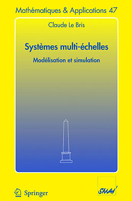 Couverture cartonnée Systèmes multi-èchelles de Claude Le Bris