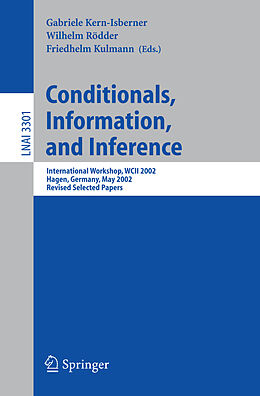 Kartonierter Einband Conditionals, Information, and Inference von 