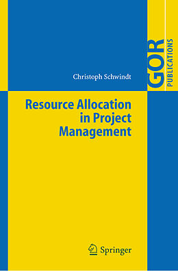 Livre Relié Resource Allocation in Project Management de Christoph Schwindt
