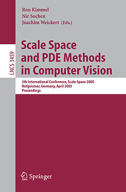 Couverture cartonnée Scale Space and PDE Methods in Computer Vision de 