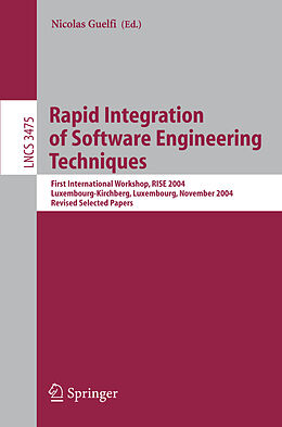 Couverture cartonnée Rapid Integration of Software Engineering Techniques de 
