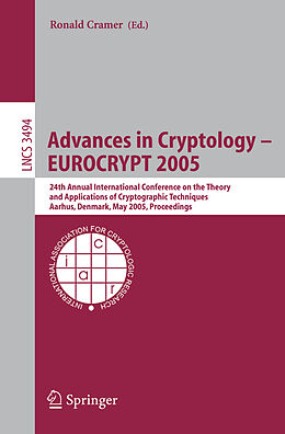 Couverture cartonnée Advances in Cryptology   EUROCRYPT 2005 de 
