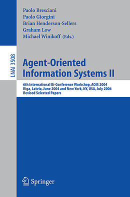 Kartonierter Einband Agent-Oriented Information Systems II von 