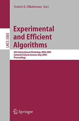 Couverture cartonnée Experimental and Efficient Algorithms de 