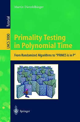 eBook (pdf) Primality Testing in Polynomial Time de Martin Dietzfelbinger