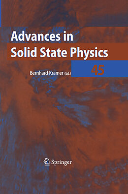 Livre Relié Advances in Solid State Physics 45. Vol.45 de 