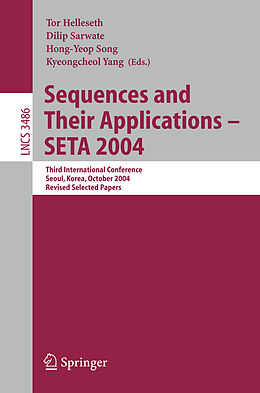 Kartonierter Einband Sequences and Their Applications - SETA 2004 von 