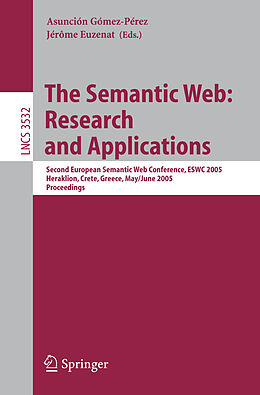 Couverture cartonnée The Semantic Web: Research and Applications de 