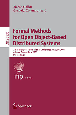 Couverture cartonnée Formal Methods for Open Object-Based Distributed Systems de 