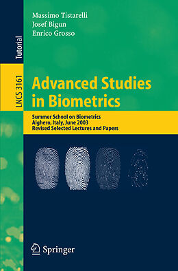 Kartonierter Einband Advanced Studies in Biometrics von 