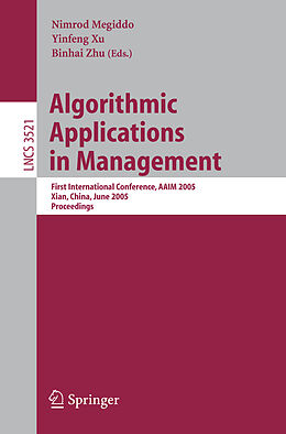 Kartonierter Einband Algorithmic Applications in Management von 