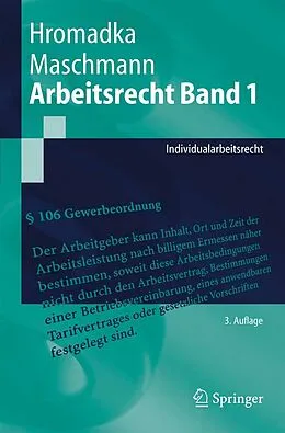 E-Book (pdf) Arbeitsrecht Band 1 von Wolfgang Hromadka, Frank Maschmann