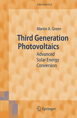 Couverture cartonnée Third Generation Photovoltaics de Martin A. Green