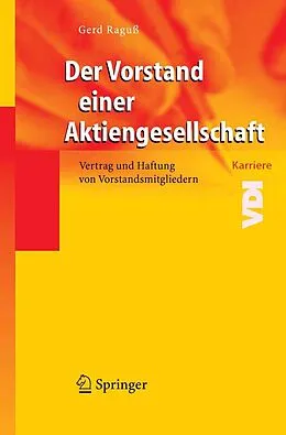 E-Book (pdf) Der Vorstand einer Aktiengesellschaft von Gerd Raguß