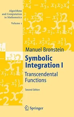 eBook (pdf) Symbolic Integration I de Manuel Bronstein