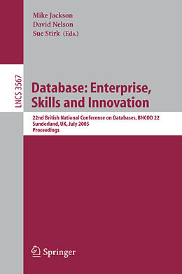 Couverture cartonnée Database: Enterprise, Skills and Innovation de 
