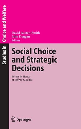 eBook (pdf) Social Choice and Strategic Decisions de David Austen-Smith, John Duggan.