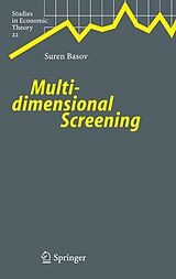 eBook (pdf) Multidimensional Screening de Suren Basov