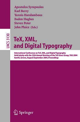 E-Book (pdf) TeX, XML, and Digital Typography von 