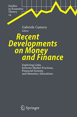 Livre Relié Recent Developments on Money and Finance de 