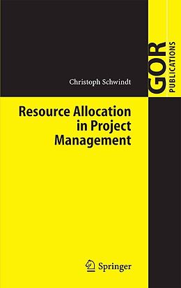 eBook (pdf) Resource Allocation in Project Management de Christoph Schwindt