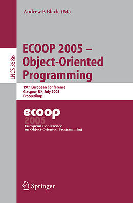 Couverture cartonnée ECOOP 2005 - Object-Oriented Programming de 