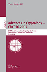 Couverture cartonnée Advances in Cryptology - CRYPTO 2005 de 