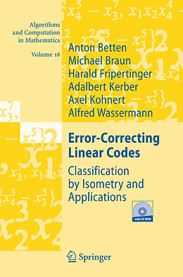 Fester Einband Error-Correcting Linear Codes, w. CD-ROM von Anton Betten, Michael Braun, Harald Fripertinger