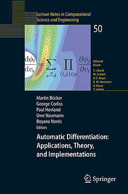 Kartonierter Einband Automatic Differentiation: Applications, Theory, and Implementations von 