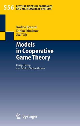 eBook (pdf) Models in Cooperative Game Theory de Rodica Branzei, Dinko Dimitrov, Stef Tijs