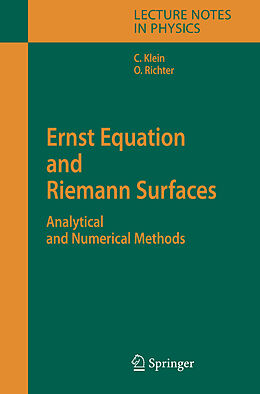 Fester Einband Ernst Equation and Riemann Surfaces von Olaf Richter, Christian Klein