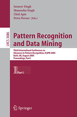 Kartonierter Einband Pattern Recognition and Data Mining von 
